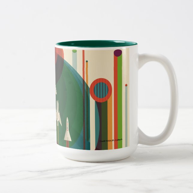 Visite grande - tasse à deux tons de rétro de la (Droit)