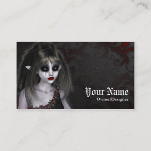 Visite Imaginaire Gothique foncé Dead Fairy Carte de visi