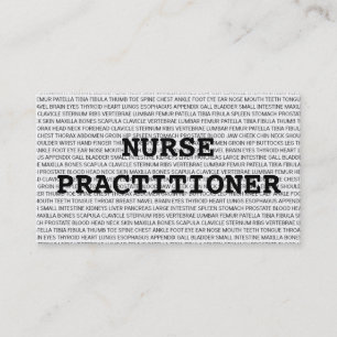 Visite Infirmière Praticien Mots Médicales Carte de visit