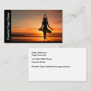 Visite Instructeur de Yoga Classy pittoresque Carte de vi