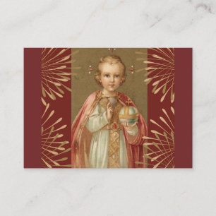 Visite Jésus infantile de carte sainte de Prague