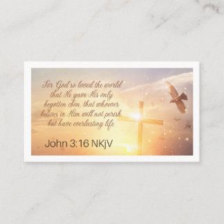 Visite John 3:16 Carte de prière