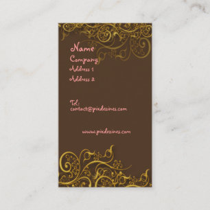 Visite Joli en rose sur chocolat avec carte de profil tou