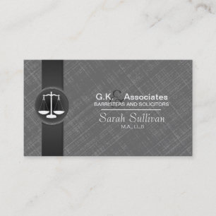 Visite Justice élégante noire grise d'échelle de carte