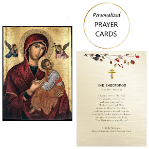 Visite La carte de prière orthodoxe Theotokos