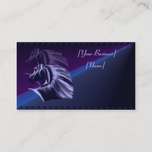 Visite La silhouette de cheval a ombragé le carte de