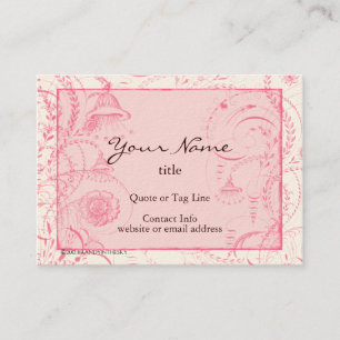 Visite Le Français rose Toile s'épanouit le carte de