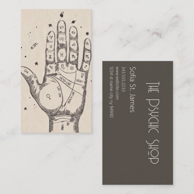 Visite Lecteur de carte Tarot Lecture de la paume psychiq (Devant / Derrière)