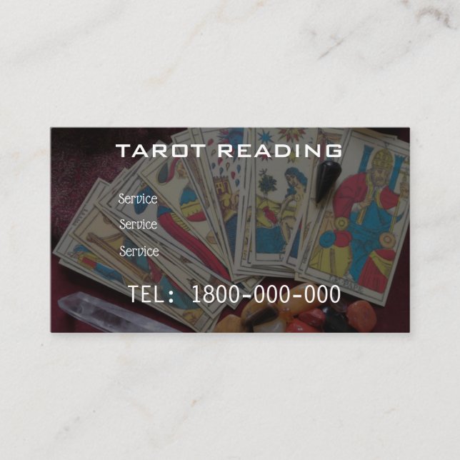 VISITE LECTURE DE TAROT CARTE MODIFIABLE (Devant)