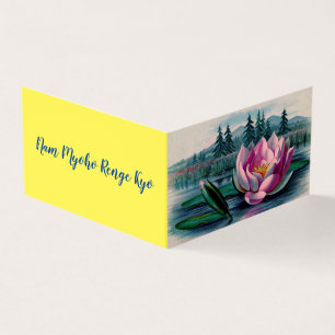 Visite Lotus bouddhiste Nam Myoho Renge Kyo Carte de visi