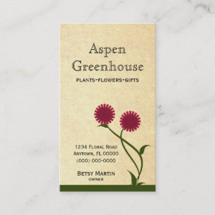 Visite Lovely Blooms Carte de visite, Fuchsia