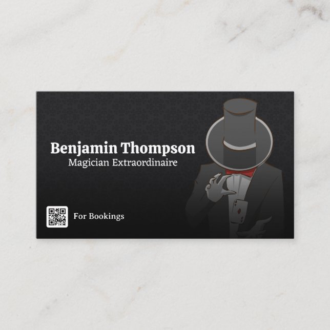 Visite Magicien faisant un chariot de carte (Devant)