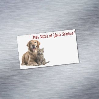 Visite Magnétique Animaux domestiques à vos services ! Carte de visi