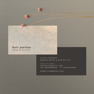 Visite Maquillage chic et coiffure Styliste Carte de visi