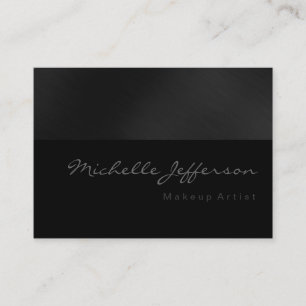 Visite Maquillage Chubby Artiste Script Gris Carte de vis