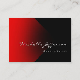Visite Maquillage de Chubby Artiste Rouge Noir Carte de v
