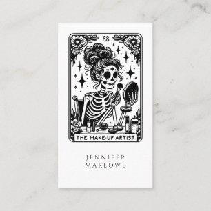 Visite Maquillage de Tarot Artiste Squelette Carte de vis