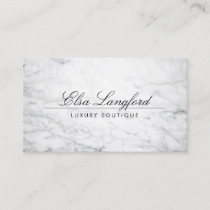 Visite MARBRE BLANC MODERNE LUXURY BOUTIQUE Carte de visi