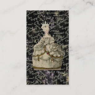 Visite Marie Antoinette Robe Extravagante ~ Carte de visi