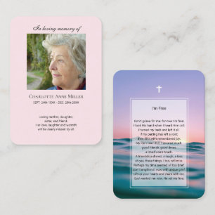 Visite Mémorial photo Je suis Carte de prière gratuite