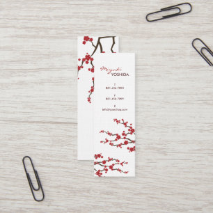 Visite Mini Carte asiatique de profil de zen de fleurs de