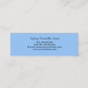 Visite Mini Carte bleu-clair de profil