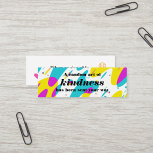 Visite Mini Carte d'appel Acte Aléatoire de Gentillesse