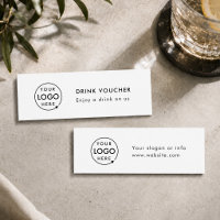 Carte de bon de boisson | Billet de bar d'événemen