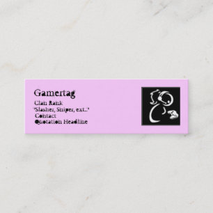 Visite Mini Carte de Gamer de CwG