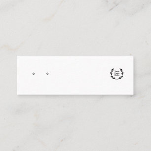 Visite Mini Carte de Présentation de Boucles d'Oreilles Clou