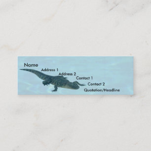 Visite Mini Carte de profil Alligator