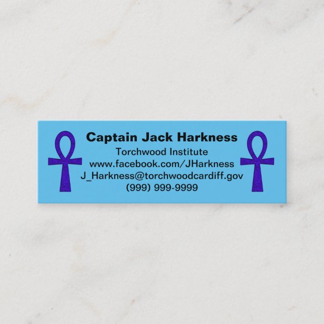 Visite Mini Carte de profil Blue Ankh (Devant)