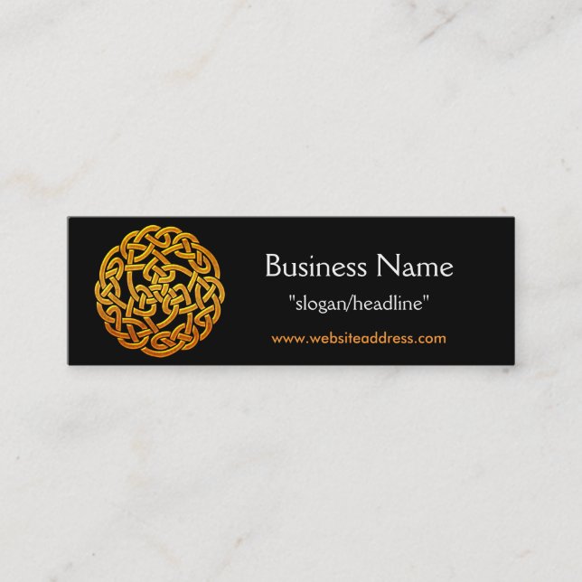 Visite Mini Carte de profil Celtic Golden D1b Irish Celtic (Devant)