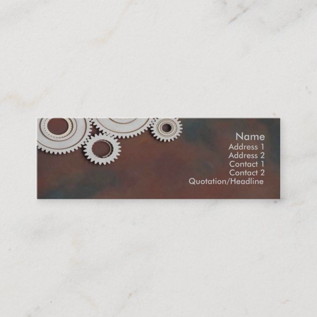 Visite Mini Carte de profil Cogs (Devant)