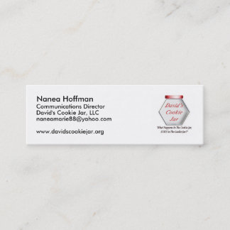 Visite Mini Carte de profil de boîte à biscuits