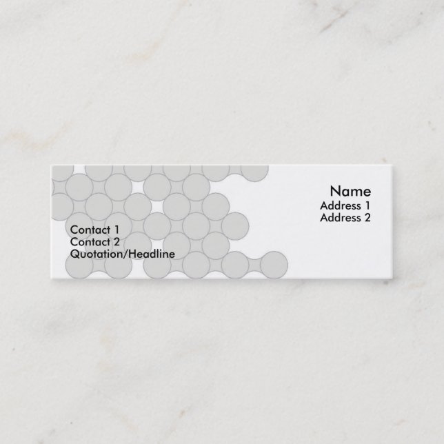 Visite Mini Carte de profil de dentiste (Devant)