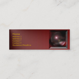 Visite Mini Carte de profil de dimension