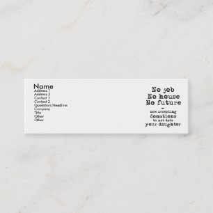 Visite Mini Carte de profil de dons Date Ta Fille (Non)