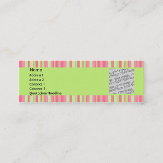 Visite Mini Carte de profil de fraise et de kiwi