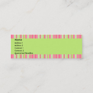 Visite Mini Carte de profil de fraise et de kiwi