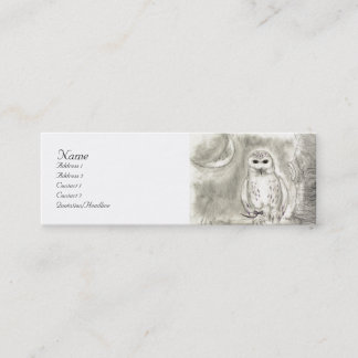 Visite Mini Carte de profil de hibou de Milou