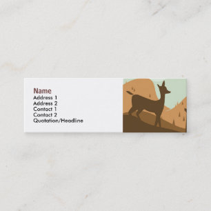 Visite Mini Carte de profil de paysage d'automne