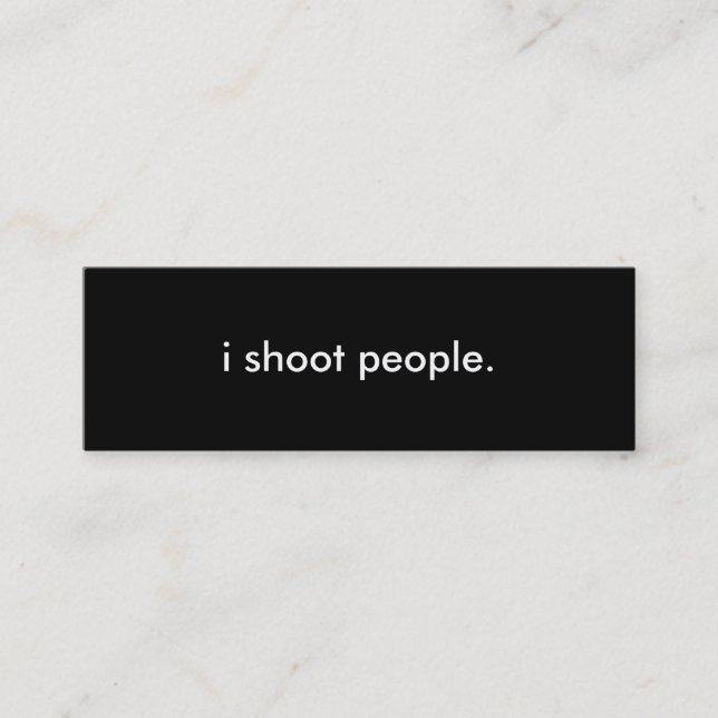 Visite Mini Carte de profil de photographie (Devant)