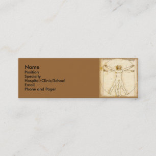Visite Mini Carte de profil de Physican