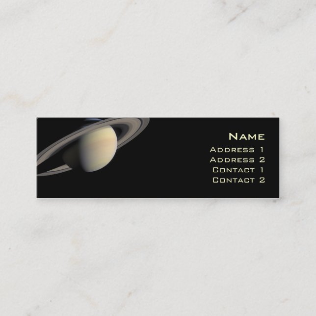 Visite Mini Carte de profil de Saturn (Devant)