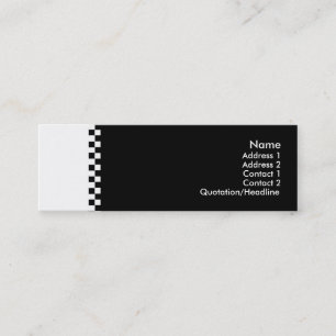 Visite Mini Carte de profil de vérificateur élégant