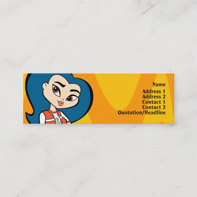 Visite Mini Carte de profil de Vierge (Devant)