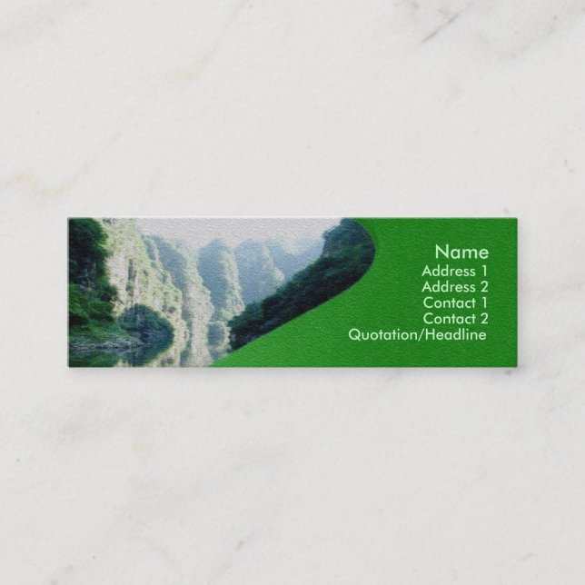 Visite Mini Carte de profil Harmony (Devant)