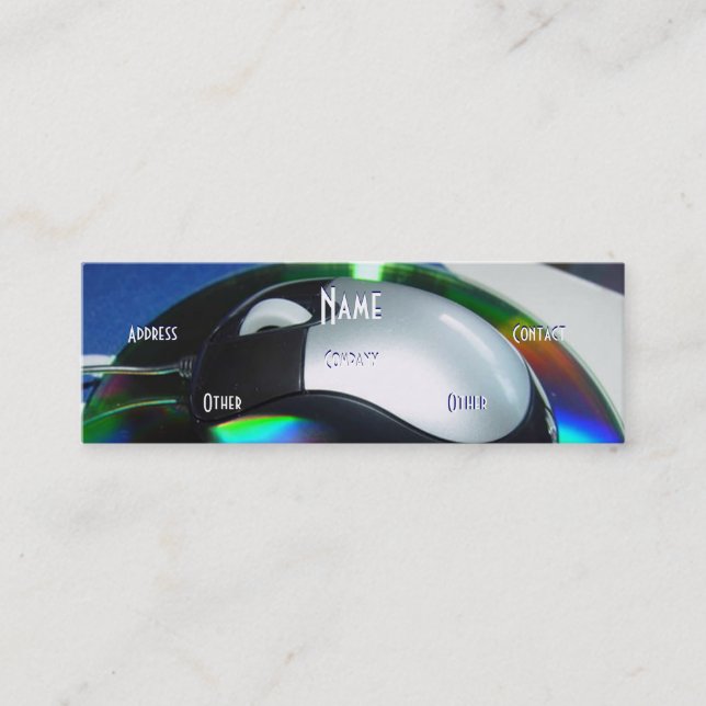 Visite Mini Carte de profil I du technicien informatique (Devant)