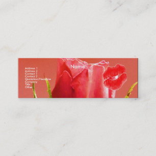 Visite Mini Carte de profil "Maquilleur" Rose Rose Delight I